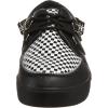 imageTUK Black ampamp Leopard Creeper Sneakers for Men ampamp Women Low Platform SneakerBlackWhite
