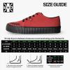 imageTUK Suede Creeper Sneaker for Women and Men  Lace Up Shoes Black Interlace and Eyelets  Classic Ridged Sole and Mesh Lining  Memory Foam Comfort for Everyday WearRed
