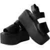 imageTUK Black BrushOff Stratocreeper Sandals for Women High Platform Creeper SandalBlack
