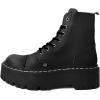 imageTUK Black TUKskin Double Decker Creeper Boots for Men ampamp Women 7 Eye Lace Up Platform BootBlack