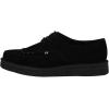 imageTUK Black Suede Pointed Creepers for Men ampamp Women Low Platform Lace Up SneakersBlack