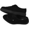 imageTUK Black Suede Pointed Creepers for Men ampamp Women Low Platform Lace Up SneakersBlack