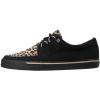 imageTUK Suede Creeper Sneaker Shoes for Women and Men D Ring Lace Up ShoesBlackLeopard