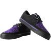 imageTUK Suede Creeper Sneaker Shoes for Women and Men D Ring Lace Up ShoesBlackPurple