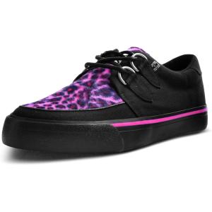 imageTUK Suede Creeper Sneaker Shoes for Women and Men D Ring Lace Up ShoesBlackPink