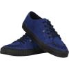 imageTUK Suede Creeper Sneaker for Women and Men  Lace Up Shoes Black Interlace and Eyelets  Classic Ridged Sole and Mesh Lining  Memory Foam Comfort for Everyday WearNavy