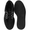 imageTUK Shoes Black Velvet Anarchic Creeper Sneaker for Women and Men  3 Dring Lace Up Shoes and Interlace  Classic Round Toe and Sole