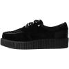 imageTUK Shoes Black Velvet Anarchic Creeper Sneaker for Women and Men  3 Dring Lace Up Shoes and Interlace  Classic Round Toe and Sole
