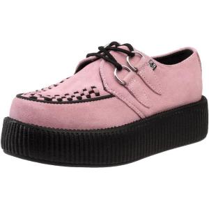 image:imageTUK Womens Suede Viva Mondo Creeper OxfordPink