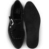 image:imageTUK Black Suede Pointed Buckle Creepers for Men amp Women Low Platform ShoesBlack