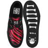 image:imageTUK Suede Creeper Sneaker Shoes for Women and Men D Ring Lace Up ShoesBlack  Red Zebra