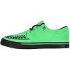 image:imageTUK Suede Creeper Sneaker Shoes for Women and Men D Ring Lace Up ShoesNeon Green