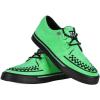 image:imageTUK Suede Creeper Sneaker Shoes for Women and Men D Ring Lace Up ShoesNeon Green