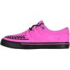 image:imageTUK Suede Creeper Sneaker Shoes for Women and Men D Ring Lace Up ShoesNeon Pink