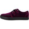 image:imageTUK Shoes Burgundy Velvet Anarchic Creeper Sneaker for Women and Men  3 Dring Lace Up Shoes and Interlace  Classic Round Toe and Sole  US Men 13  Women 15
