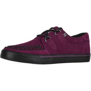 image:imageTUK Suede Creeper Sneaker Shoes for Women and Men D Ring Lace Up ShoesBurgundy