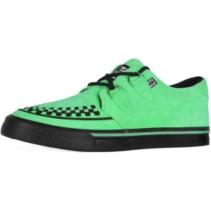 image:imageTUK Suede Creeper Sneaker Shoes for Women and Men D Ring Lace Up ShoesNeon Green