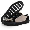 image:imageTUK Suede Creeper Sneaker for Women and Men  Lace Up Shoes Interlace and Eyelets  Classic Ridged Sole and Mesh Lining  Memory Foam Comfort for Everyday WearBlack  Grey