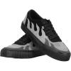 image:imageTUK Suede Creeper Sneaker for Women and Men  Lace Up Shoes Interlace and Eyelets  Classic Ridged Sole and Mesh Lining  Memory Foam Comfort for Everyday WearBlackGrey Flame