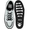 image:imageTUK Suede Creeper Sneaker for Women and Men  Lace Up Shoes Interlace and Eyelets  Classic Ridged Sole and Mesh Lining  Memory Foam Comfort for Everyday WearGrey