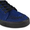 image:imageTUK Suede Creeper Sneaker for Women and Men  Lace Up Shoes Interlace and Eyelets  Classic Ridged Sole and Mesh Lining  Memory Foam Comfort for Everyday WearNavy