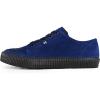 image:imageTUK Suede Creeper Sneaker for Women and Men  Lace Up Shoes Interlace and Eyelets  Classic Ridged Sole and Mesh Lining  Memory Foam Comfort for Everyday WearNavy