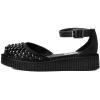 image:imageTUK TUKskin Pointed Studded Sandals for Women Low Platform Creeper Ankle Strap Sandal