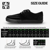 image:imageTUK Shoes Velvet Anarchic Creeper Sneaker for Women and Men  3 Dring Lace Up Shoes and Interlace  Classic Round Toe and SoleBlack