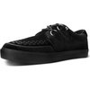 image:imageTUK Shoes Velvet Anarchic Creeper Sneaker for Women and Men  3 Dring Lace Up Shoes and Interlace  Classic Round Toe and SoleBlack