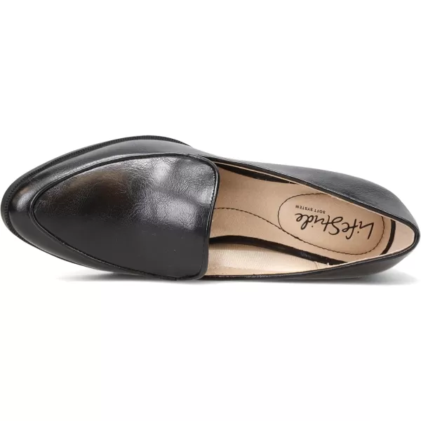 Lifestride Womens Devyn Block Heel Loafer