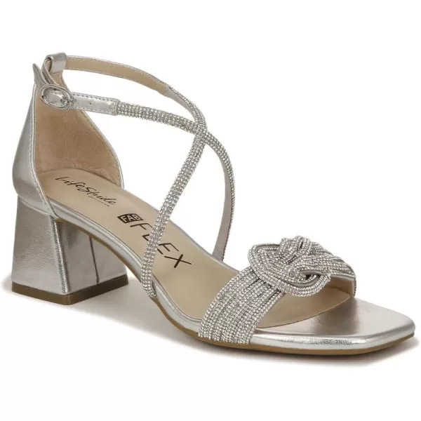 Lifestride Womens Captivate Strappy Block Heel Dress Sandals