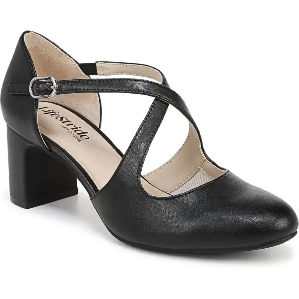 LifeStride Women's Tracy Strappy Block Heel Pump