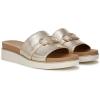 imageLifeStride Womens Genevieve Slide SandalPlatino Gold Faux Leather