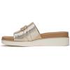 imageLifeStride Womens Genevieve Slide SandalPlatino Gold Faux Leather