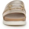 imageLifeStride Womens Genevieve Slide SandalPlatino Gold Faux Leather