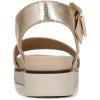 imageLifeStride Womens Gillian Ankle Strap Flat Sandals Platino Gold 95 M