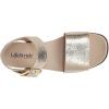imageLifeStride Womens Gillian Ankle Strap Flat Sandals Platino Gold 95 M