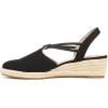 imageLifeStride Womens Kennedy Espadrille Wedge SandalBlack Canvas