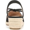 imageLifeStride Womens Kennedy Espadrille Wedge SandalBlack Canvas