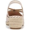 imageLifeStride Womens Kennedy Espadrille Wedge SandalTanWhite Linen Stripe
