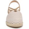 imageLifeStride Womens Kennedy Espadrille Wedge SandalTanWhite Linen Stripe