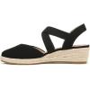 imageLifeStride Womens Kimball Espadrille Wedge SandalBlack Canvas