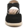 imageLifeStride Womens Kimball Espadrille Wedge SandalBlack Canvas