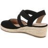 imageLifeStride Womens Kimball Espadrille Wedge SandalBlack Canvas