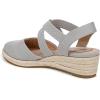imageLifeStride Womens Kimball Espadrille Wedge SandalCloudy Grey