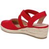 imageLifeStride Womens Kimball Espadrille Wedge SandalFire Red