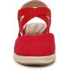 imageLifeStride Womens Kimball Espadrille Wedge SandalFire Red
