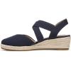 imageLifeStride Womens Kimball Espadrille Wedge SandalLux Navy Canvas
