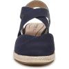 imageLifeStride Womens Kimball Espadrille Wedge SandalLux Navy Canvas
