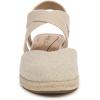 imageLifeStride Womens Kimball Espadrille Wedge SandalNaturalGold